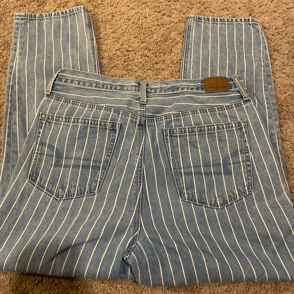 American Eagle Striped Jeans!